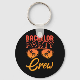 Mens Bachelor Party Crew Wedding Party Friends Key Ring