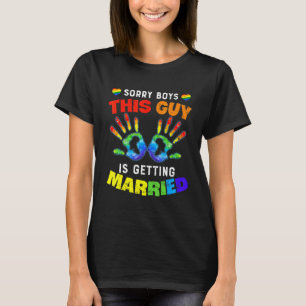Mens Bachelor Party Lgbt Gay Pride Groom Bride Guy T-Shirt