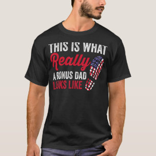 Mens Back Off I Have Crazy Bonus Dad American Fla T-Shirt
