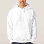 Mens Back Side Printed Modern White Template Hoodie (Front)