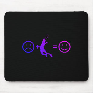 Mens Badminton Player, Womens Shuttle Badminton Mouse Pad