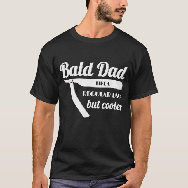 Mens Bald Dad Saying For The Bald Father 1 T-Shirt (Front)