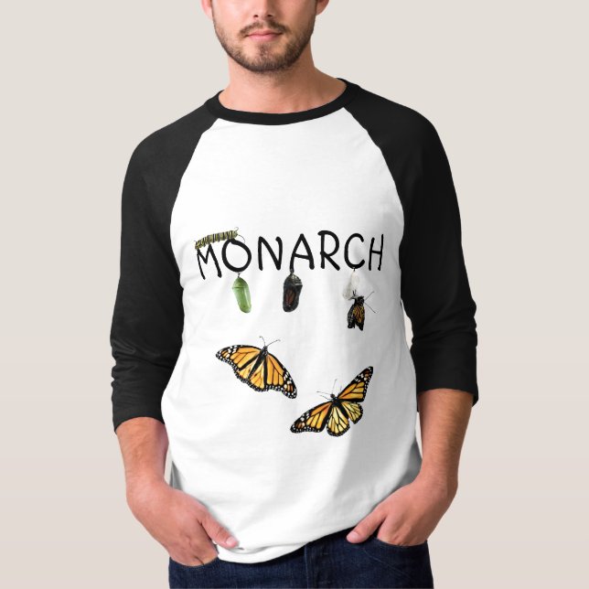Mens Ball Tee Monarch Life Cycle (Front)