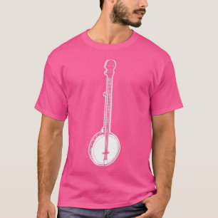 Mens Banjo Country Music Bluegrass Music  T-Shirt