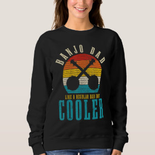Mens Banjo Player Dad Country Musican Folk Music V Sweatshirt