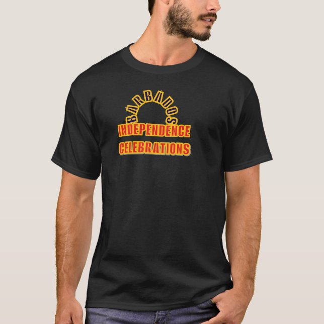 Men's Barbados Basic Dark T-Shirt (Front)
