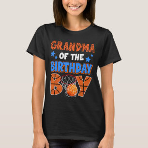 Mens Basball Grandma Of The Birthday Boy Family T-Shirt