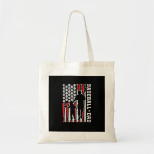Mens Baseball Dad Shirt Coach Batter Pitcher Baseb Tote Bag