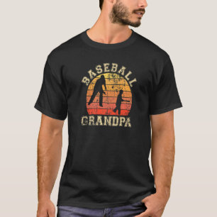 Mens Baseball Grandpa Grandfather Grandson Proud P T-Shirt