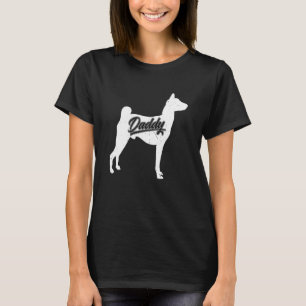 Mens Basenji Daddy Dog Owner Papa Fathers Of Basen T-Shirt