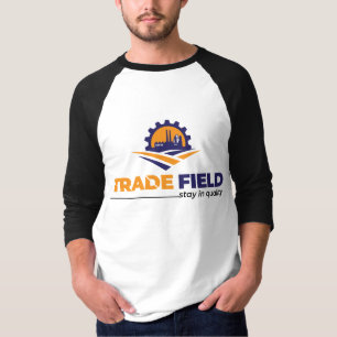 Men's Basic 3/4 Sleeve Raglan T-Shirt