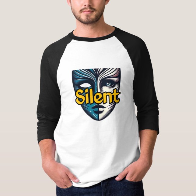 Men's Basic 3/4 Sleeve Raglan T-Shirt (Front)