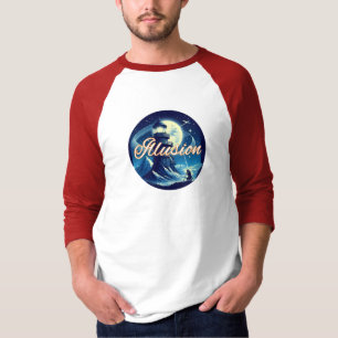 Men's Basic 3/4 Sleeve Raglan T-Shirt