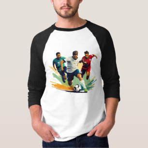 Men's Basic 3/4 Sleeve Raglan T-Shirt