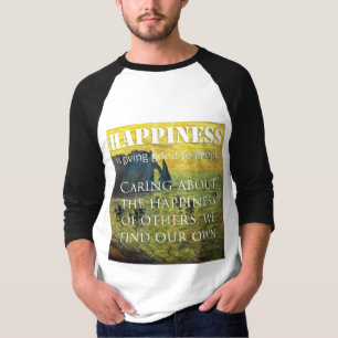 Men's Basic 3/4 Sleeve Raglan T-Shirt