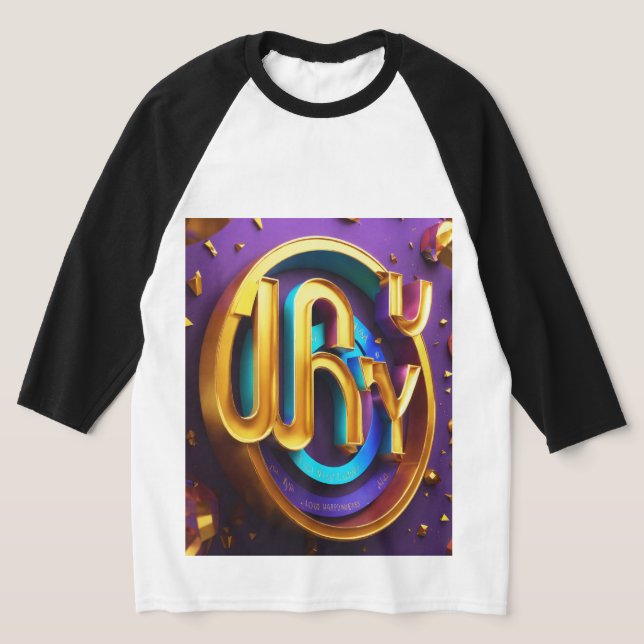 Men's Basic 3/4 Sleeve Raglan T-Shirt (Laydown)