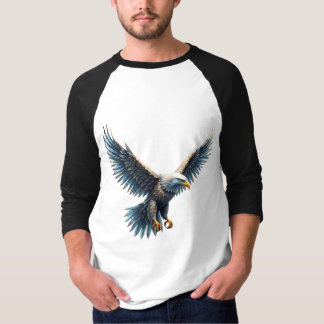 Men's Basic 3/4 Sleeve Raglan T-Shirt