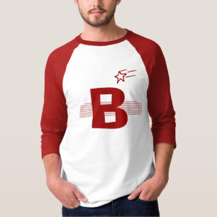 Men's Basic 3/4 Sleeve Raglan T-Shirt