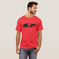 Men's Basic Dark T-Shirt I Love Tennessee State