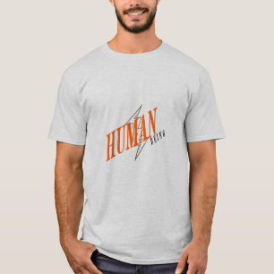 Men's Basic "Human Being" Minimalist T-Shirt