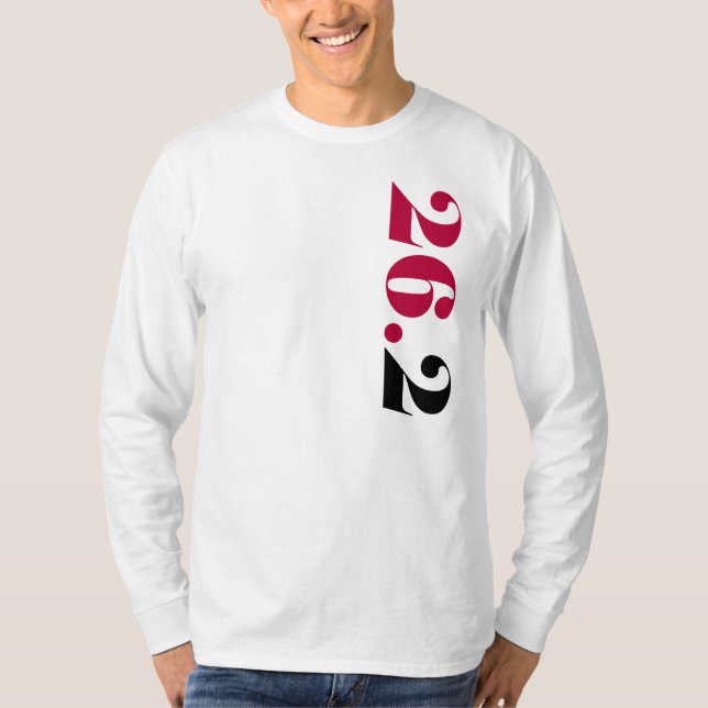 Men's Basic Long Sleeve 26.2 tee (Front)