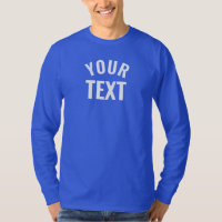 Mens Basic Long Sleeve Deep Royal Blue Modern