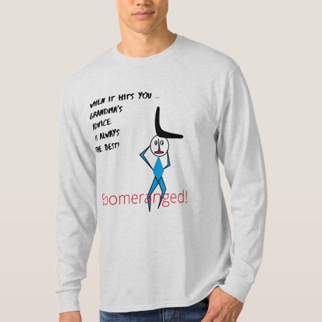 Men's Basic Long Sleeve T-Shirt Boomeranged (Front)