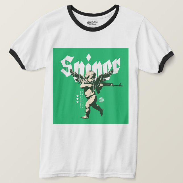 Men's Basic Ringer T-Shirt (Design Front)