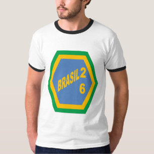 Men's Basic Ringer T-Shirt BRASIL 26