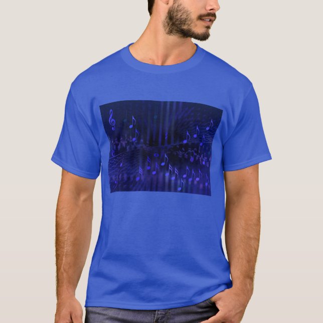 Men's Basic Royal Blue T-Shirt - Concert Hall (Front)