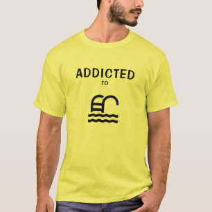 Men's Basic T-Shirt Addicted to Swimming