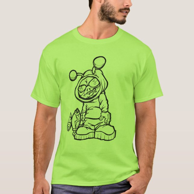 Men's Basic T-Shirt  ATL  ALIENS !!! (Front)