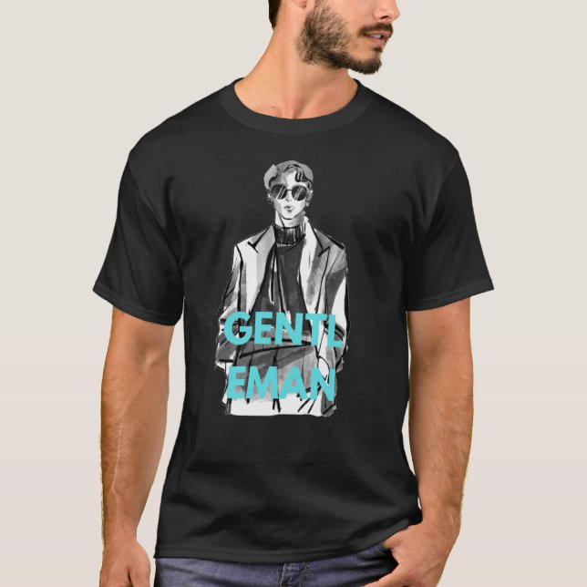 men's basic t-shirt comfortable casual and loose f (Front)
