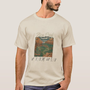 Men's Basic T-Shirt: Experience Zion National Park T-Shirt