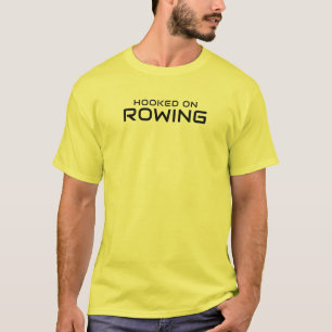 Men's Basic T-Shirt   Hooked on Rowing