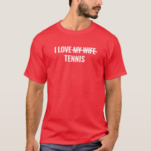 Men's Basic T-Shirt I Love Tennis