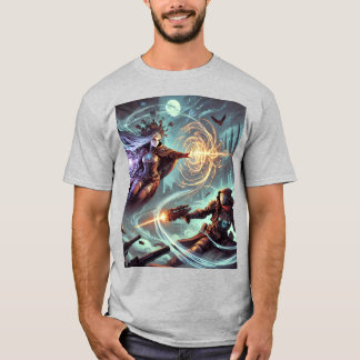 Men's Basic T-Shirt In a stormy battlefield filled