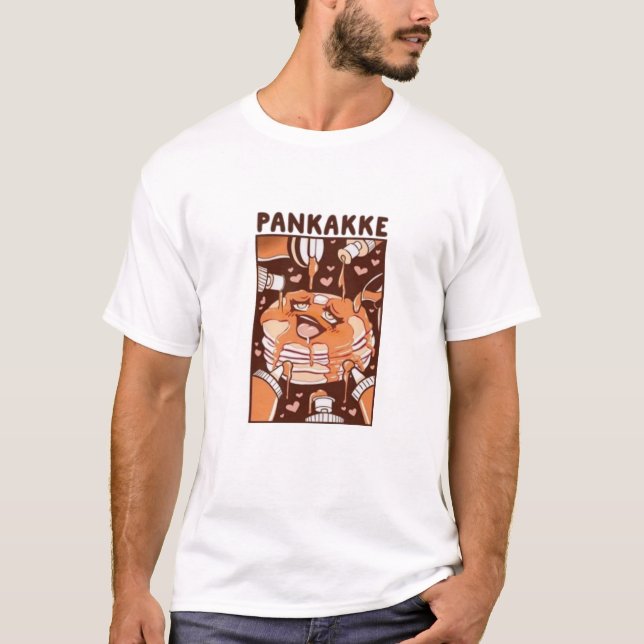 Men's Basic T-Shirt KAWAII pankakke ,T-SHIRT cake (Front)