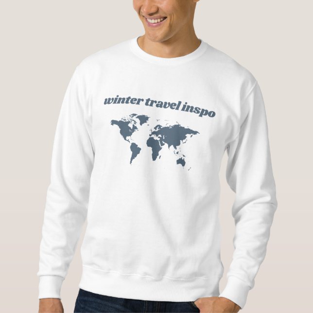 Men's Basic T-Shirt winter travel inspo Sweatshirt (Front)
