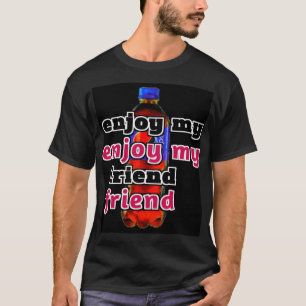 Men's Basic T-Shirt with Colourful Digital Design 