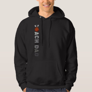 Mens Basketball Basketball Coach Dad Father's Da Hoodie