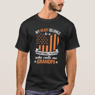Mens Basketball Grandpa T-Shirt