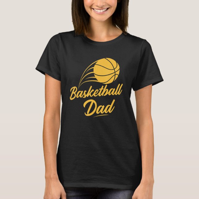 Mens Basketballer Dunking Sports Basketball Dad T-Shirt (Front)