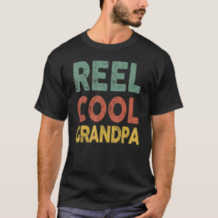 Mens Bass Fishing Reel Cool Grandpa Pop Fisherman T-Shirt
