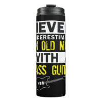 Mens Bass Player Musician Gift Father Grandfather