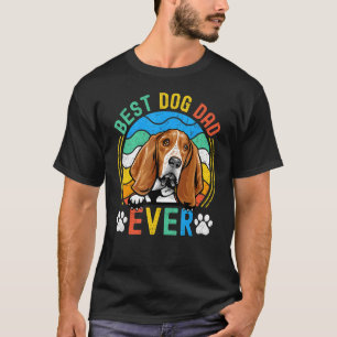 Mens Basset Hound Best Dog Dad Ever  Dad T-Shirt