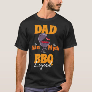 Mens BBQ Smoker Dad Grilling Grill Master Father's T-Shirt