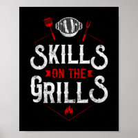 Mens bbq smoker skills on the grills badge