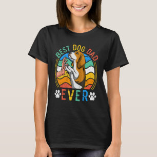 Mens Beagle Best Dog Dad Ever Dog T-Shirt