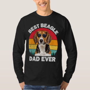 Mens Beagle Dad Vintage Cute Beagle Dog Owner Me T-Shirt